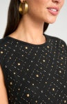 Stud Front Sleeveless Top