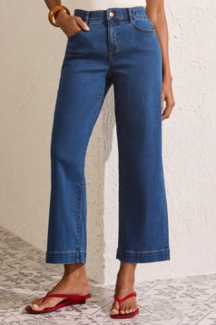 Audrey Boundless Stretch Hugging Wide Crop Denim