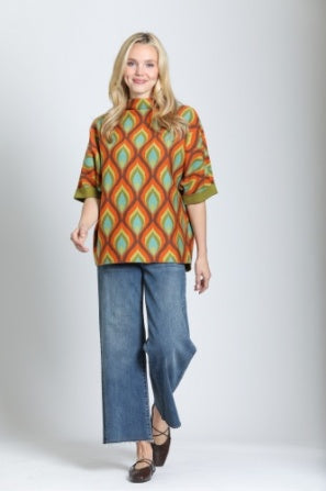 Mod Squad Sweater w/ Contrast Cuffs