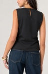 Stud Front Sleeveless Top
