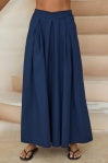 Cotton Poplin Extra Wide Leg Trousers