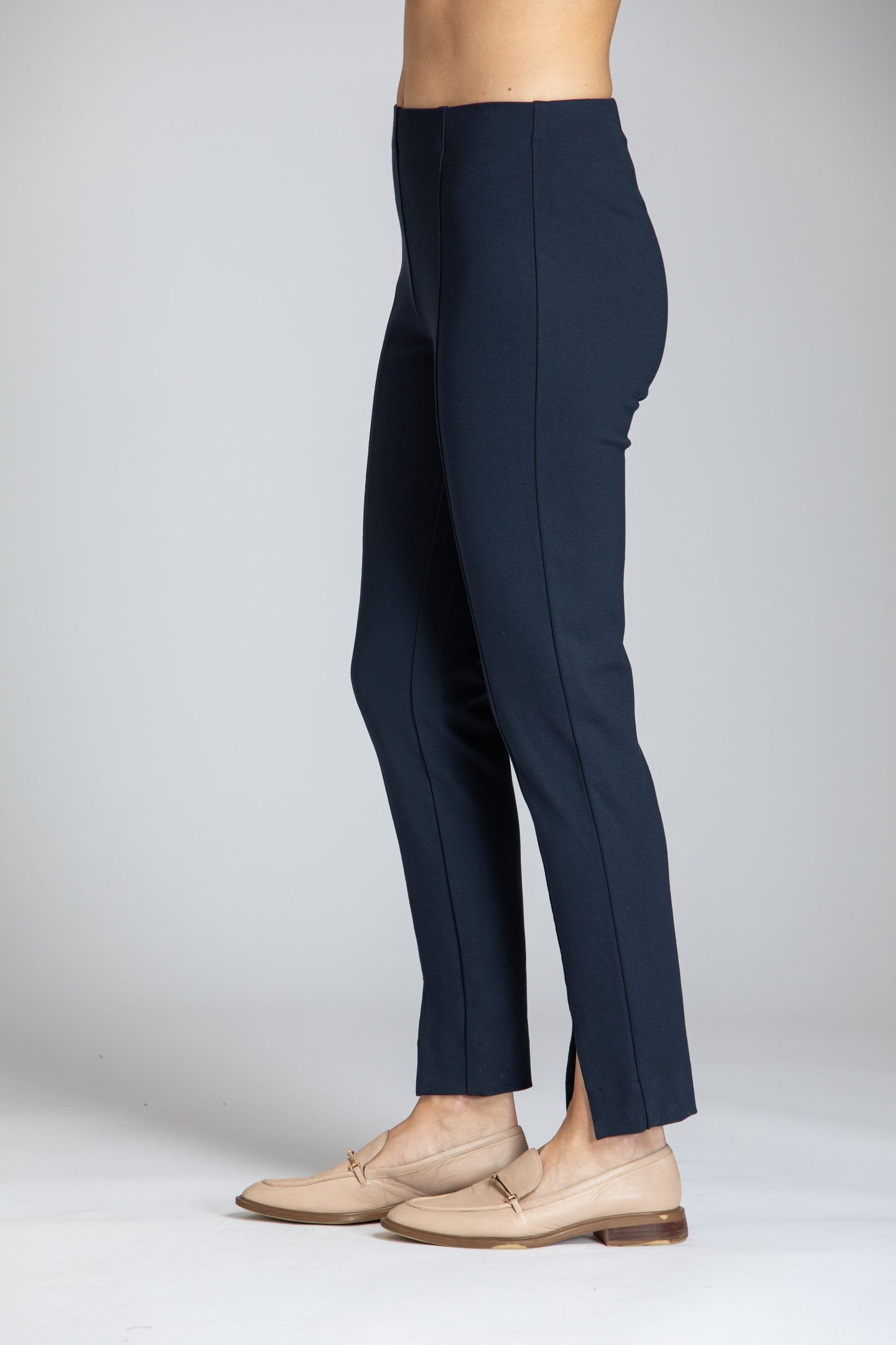 Pull-on Ponte Pant With Split hem