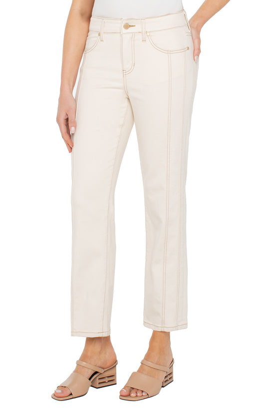 Kennedy Crop Straight w/ Seaming 27' Inseam - Seaside Dunes - BAY WINDOW