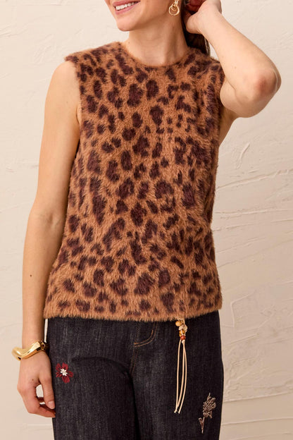 Crewneck Jacquard Sweater Vest - Hazelwood