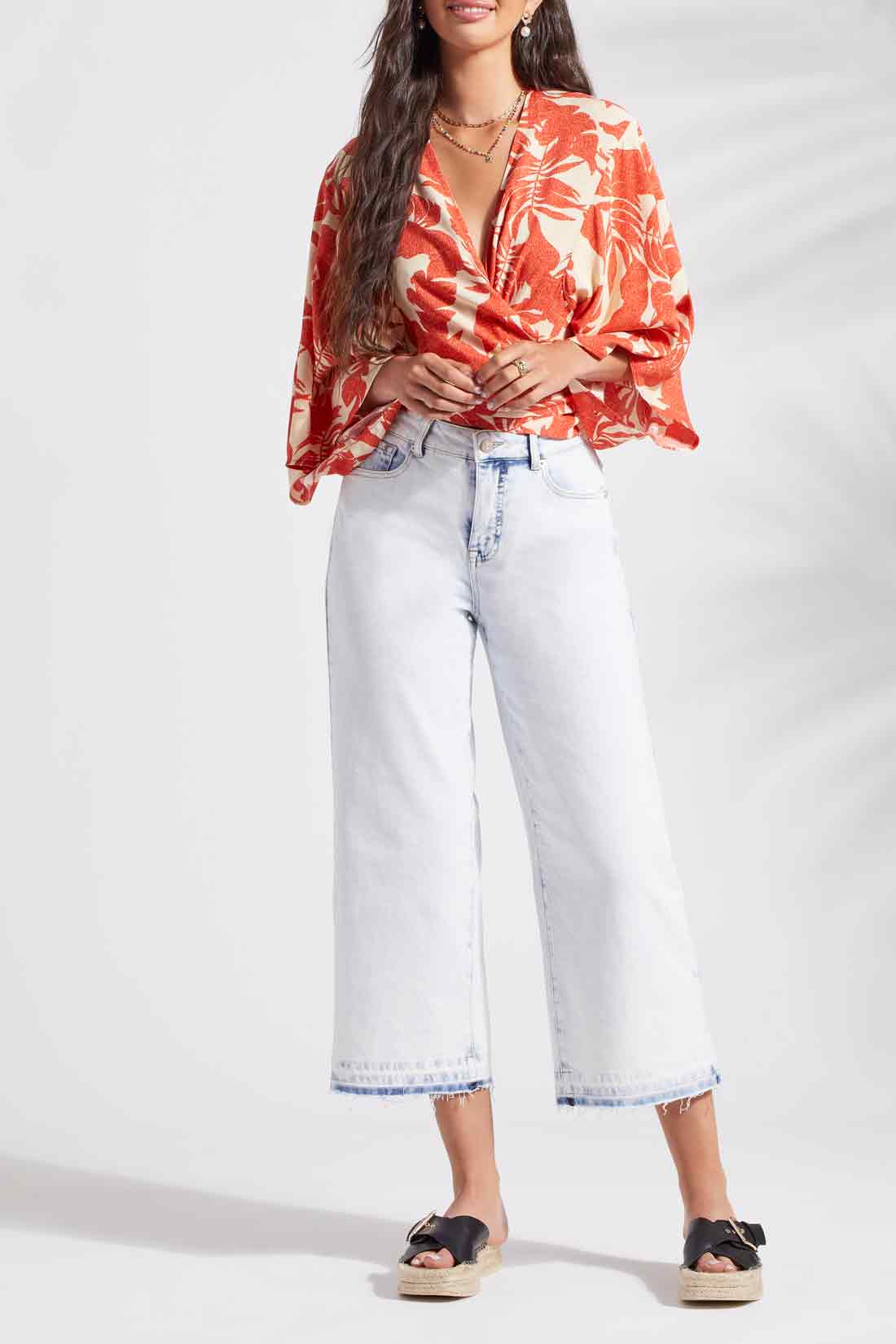 Brooke Wide Crop Special Wash Denim