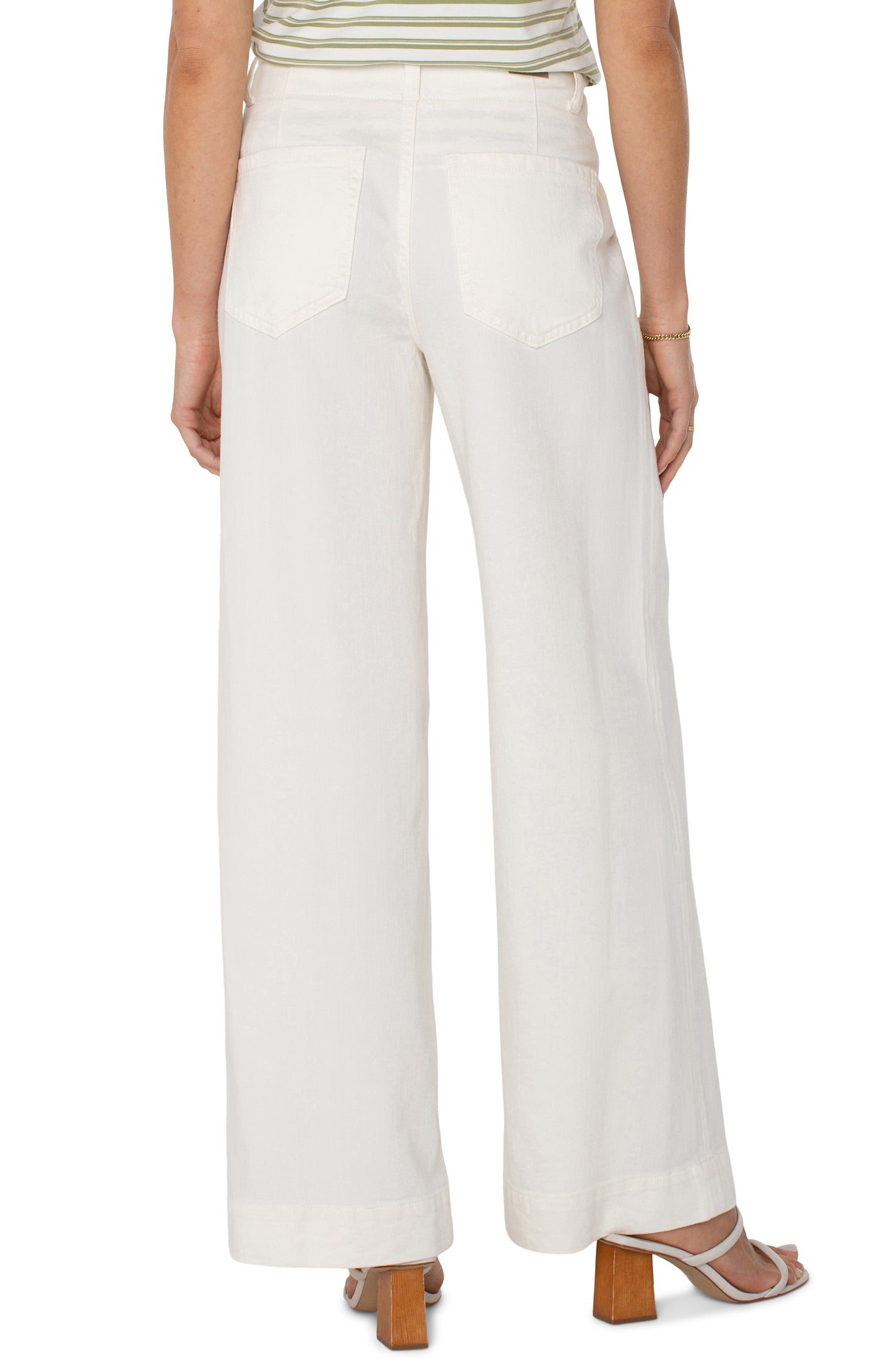 Utility Patch Pocket Wide Leg - Whipped Cream