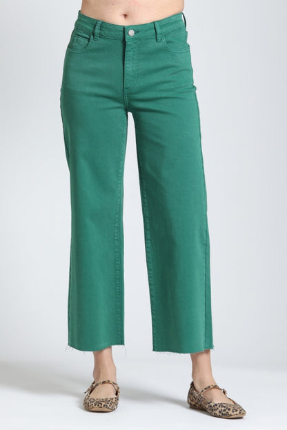 C67B Emerald Wide Leg Crop