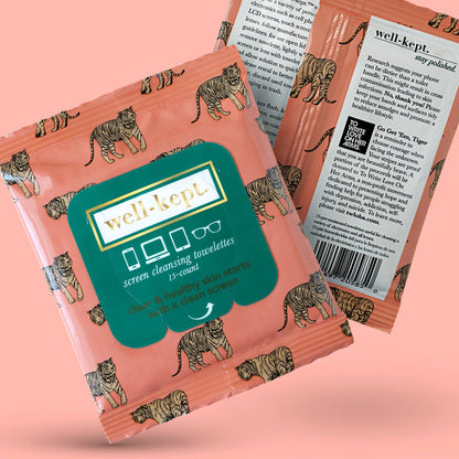 Go Get 'Em, Tiger Screen Cleansing Towelettes/Tech Wipes - BAY WINDOW