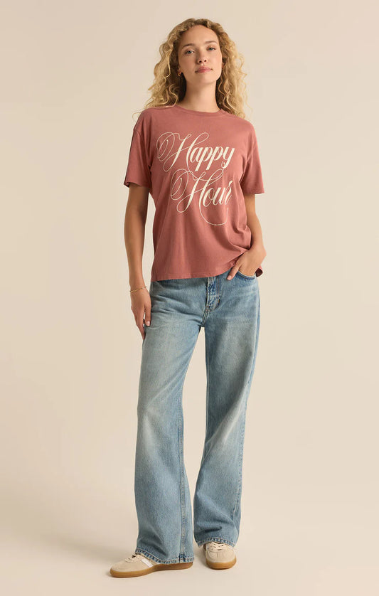 Happy Hour Boyfriend Tee - BAY WINDOW