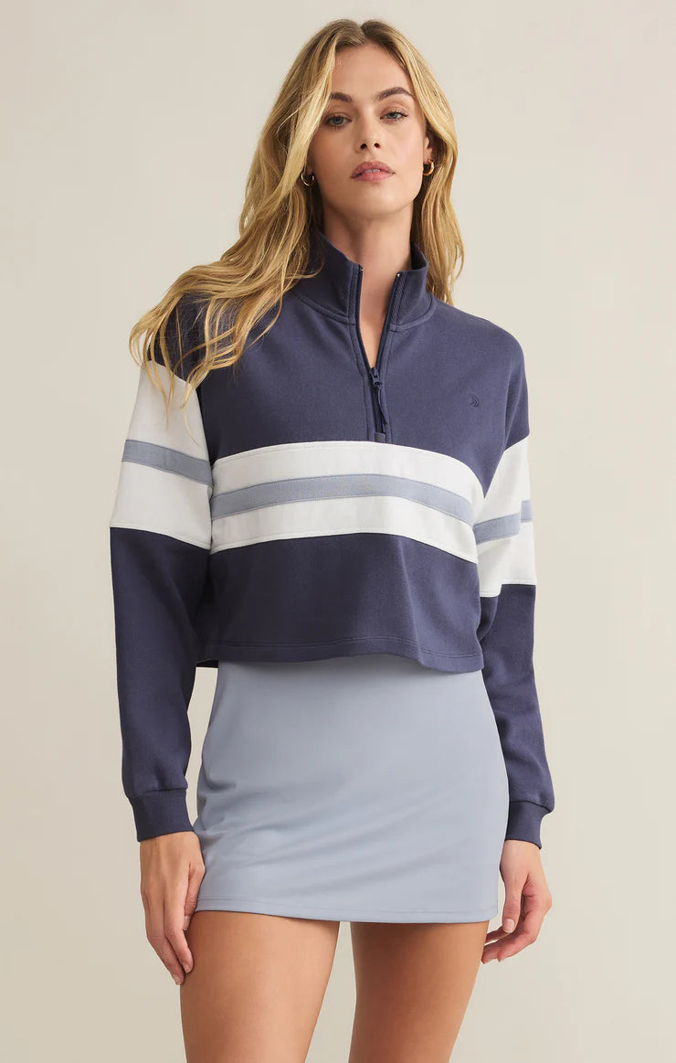 All Day Rugby Top - Worn Blue - BAY WINDOW