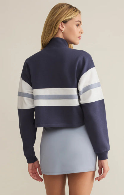 All Day Rugby Top - Worn Blue - BAY WINDOW