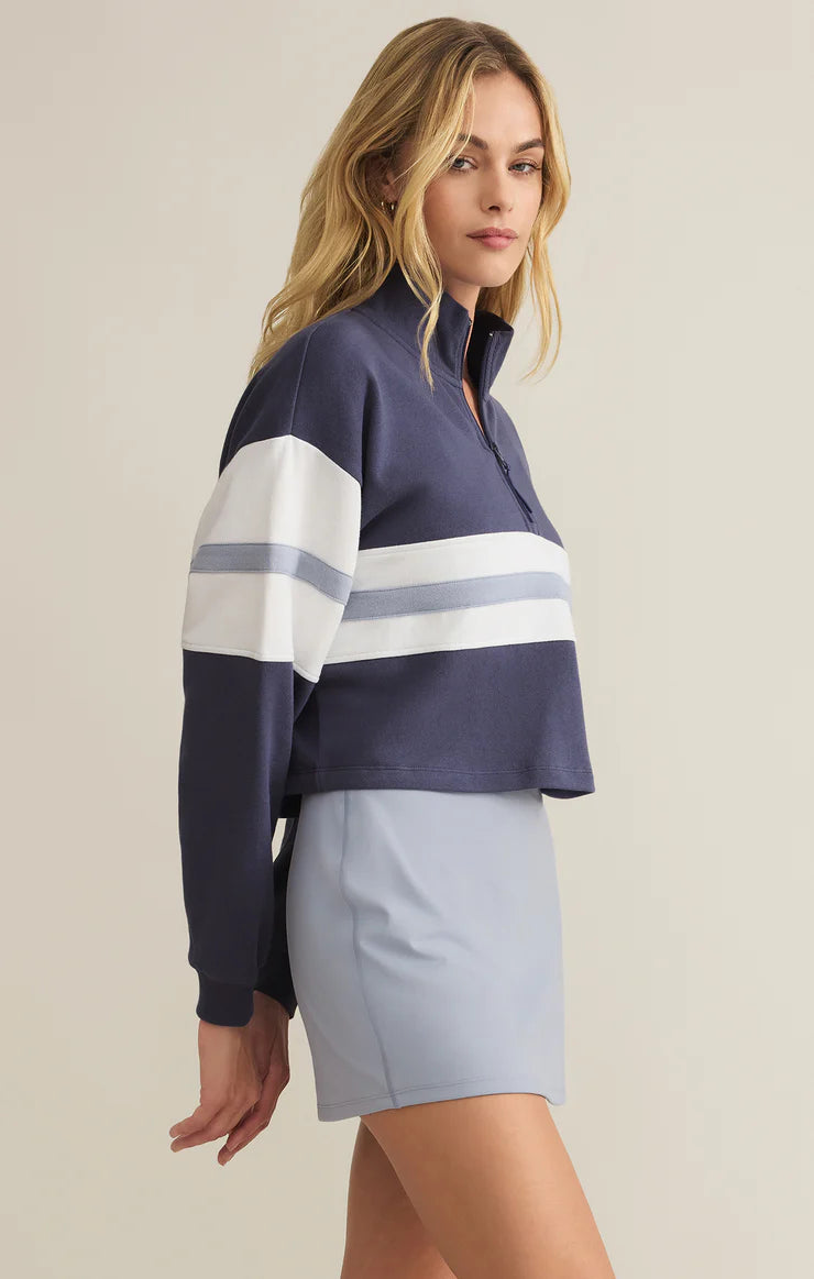 All Day Rugby Top - Worn Blue - BAY WINDOW