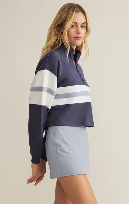 All Day Rugby Top - Worn Blue - BAY WINDOW