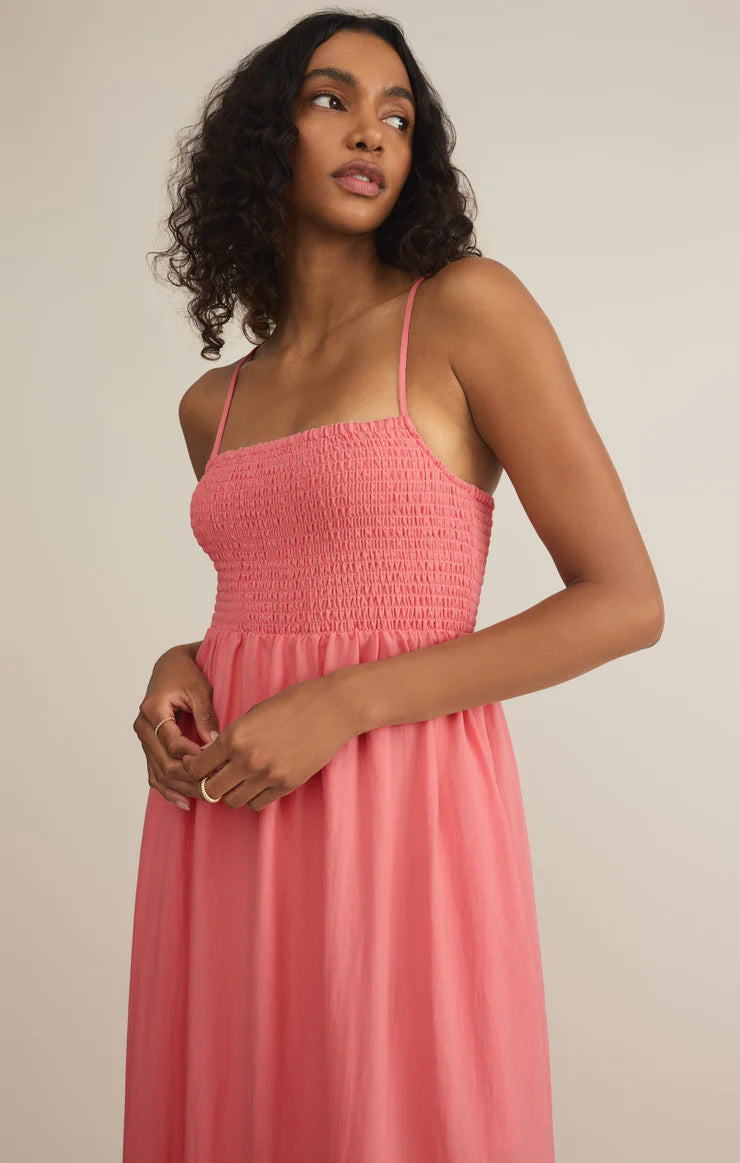 Beachside Midi Dress - Sunset Pink - BAY WINDOW