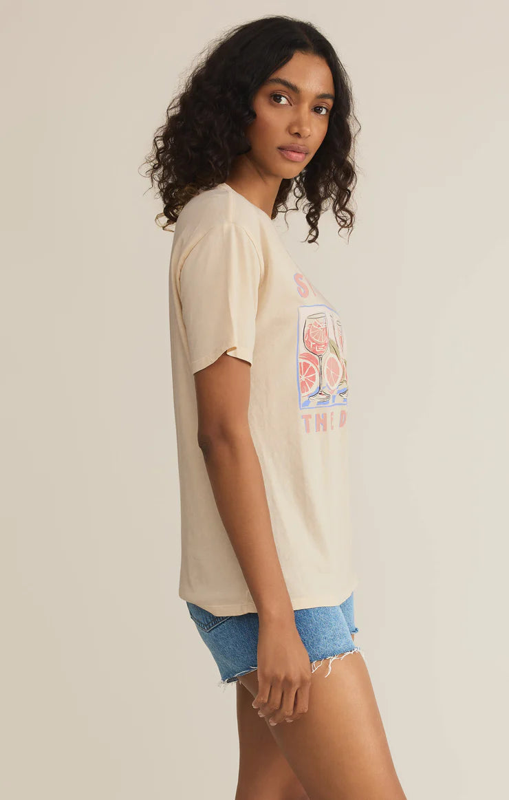 Spritz Boyfriend Tee - Sandshell - BAY WINDOW