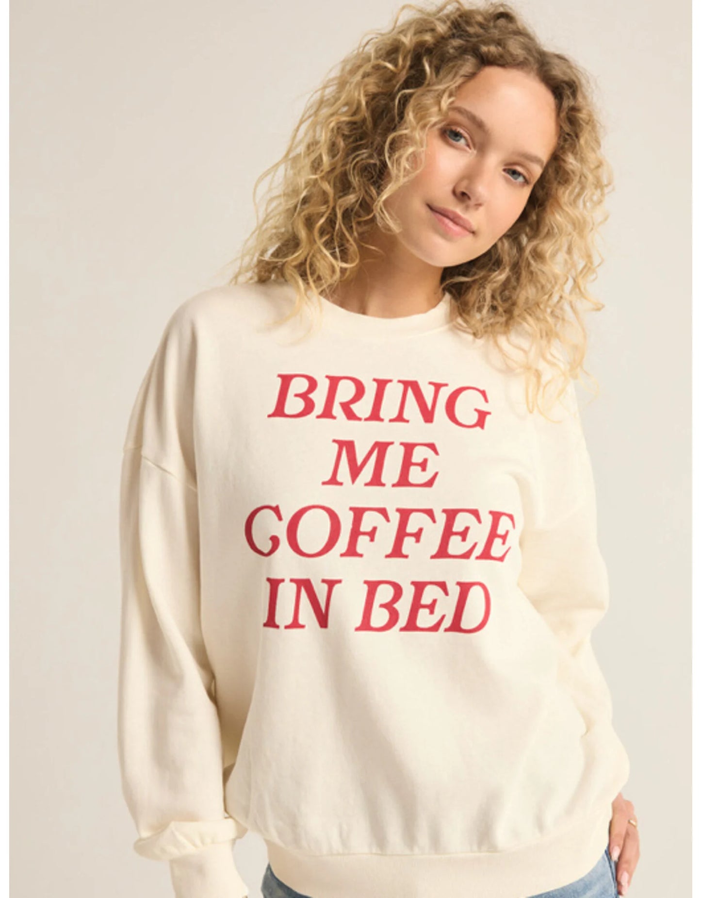 Coffee Sunday Sweatshirt Sea Salt