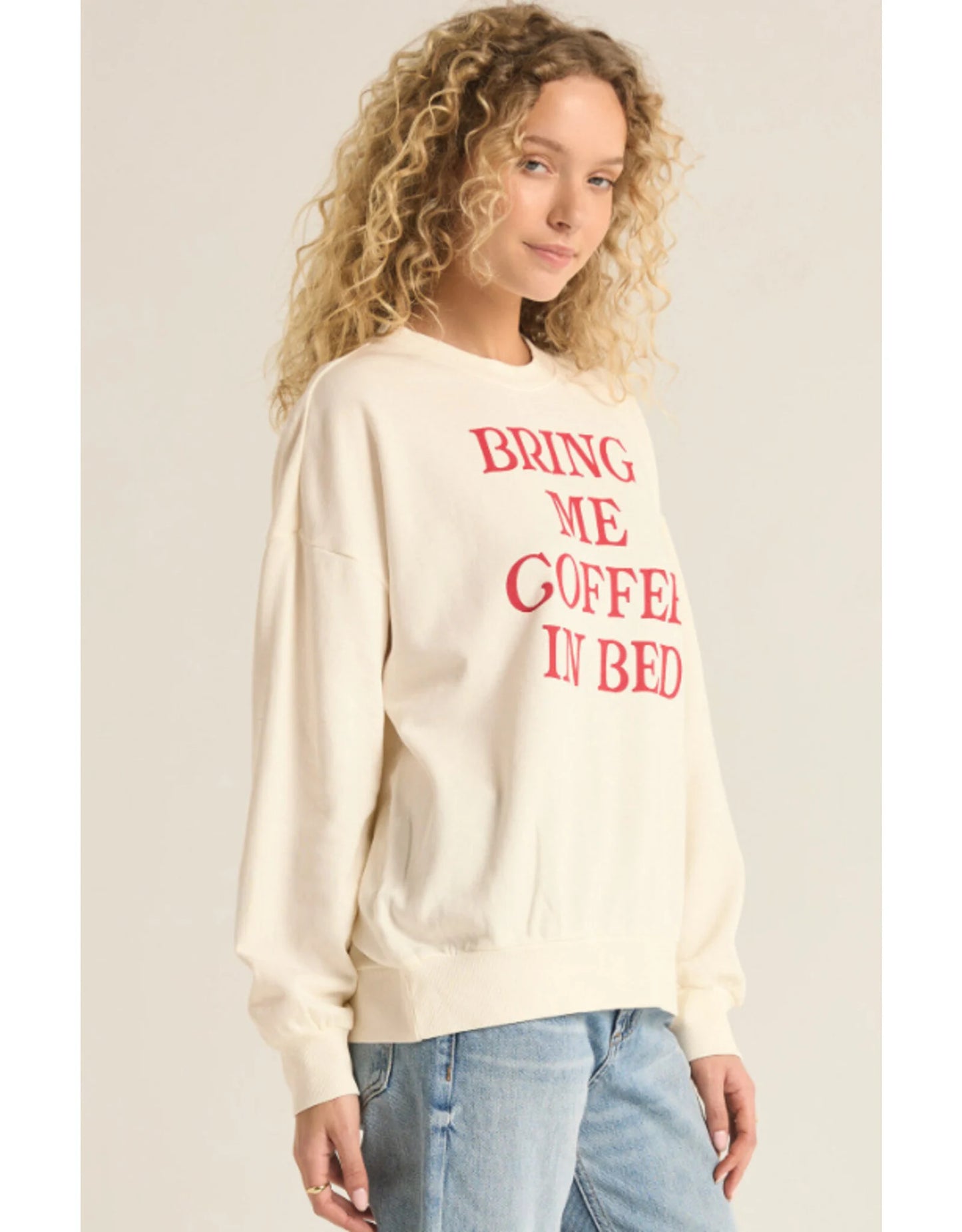 Coffee Sunday Sweatshirt Sea Salt